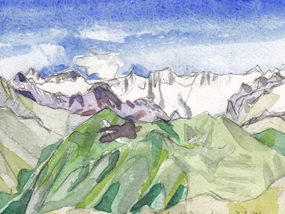west horizon  with dammastockchain Nr.6
